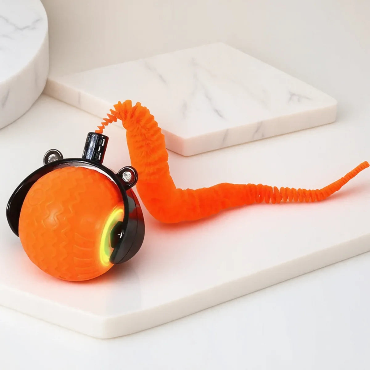 Automatic Rotating Obstacle Avoidance LED Cat Toy Ball