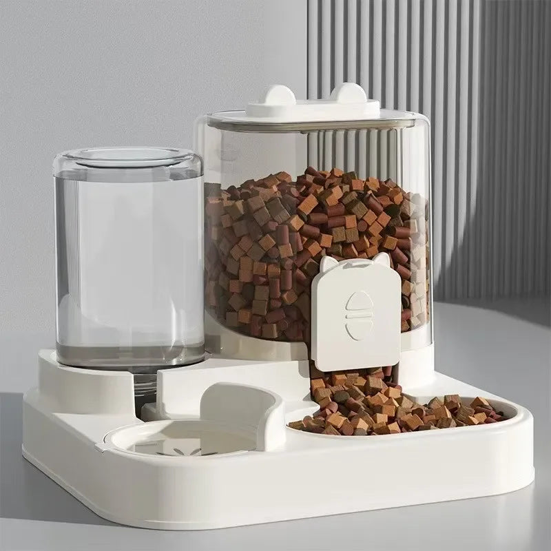 Automatic Pet Feeder And Water Fountain For Cats And Dogs