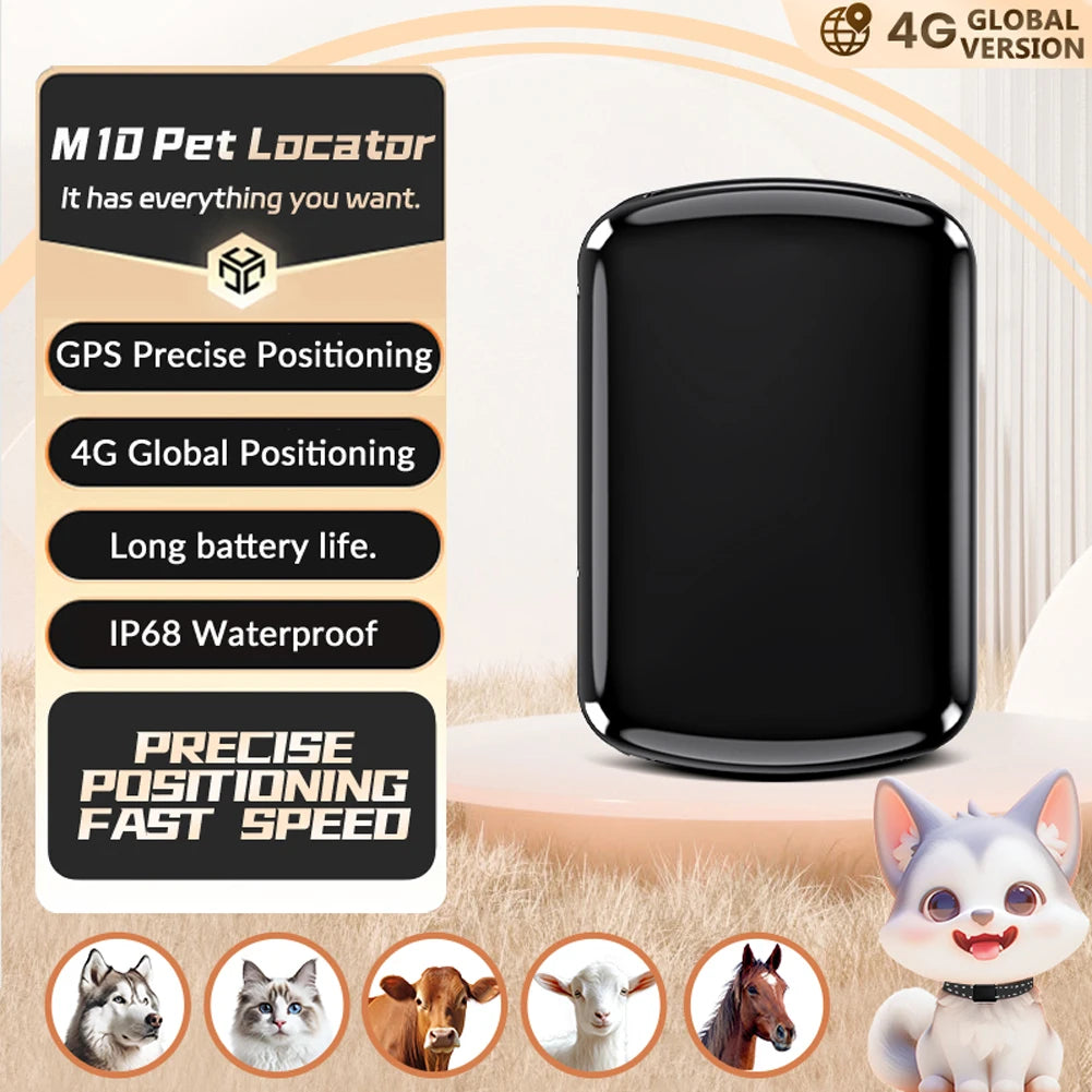 Pet GPS Tracker With Adjustable Collar For Cats And Dogs
