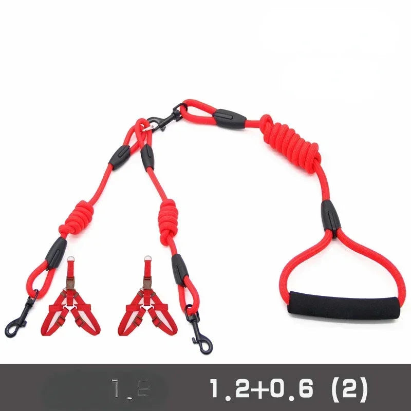 Guangdong Double Dog Leash Coupler Nylon Twin Lead