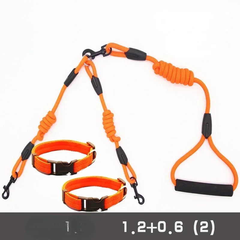 Guangdong Double Dog Leash Coupler Nylon Twin Lead