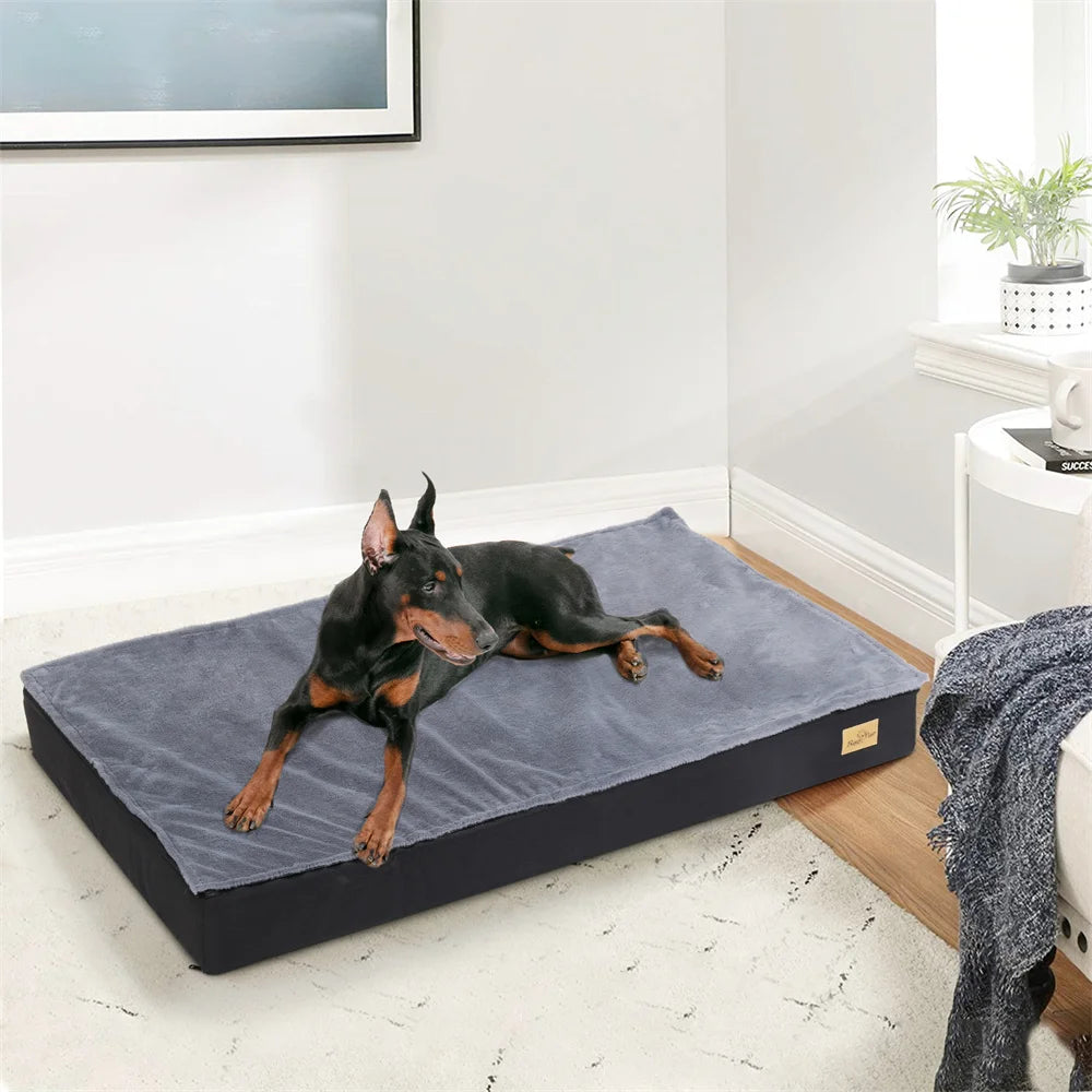BORWARTC Orthopaedic Dog Bed Waterproof Cushion With Removable Washable Cover