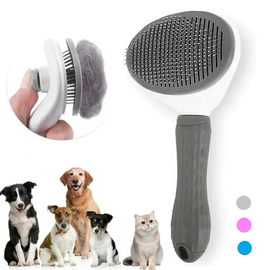AEHOME Self Cleaning Pet Grooming Brush For Dogs And Cats