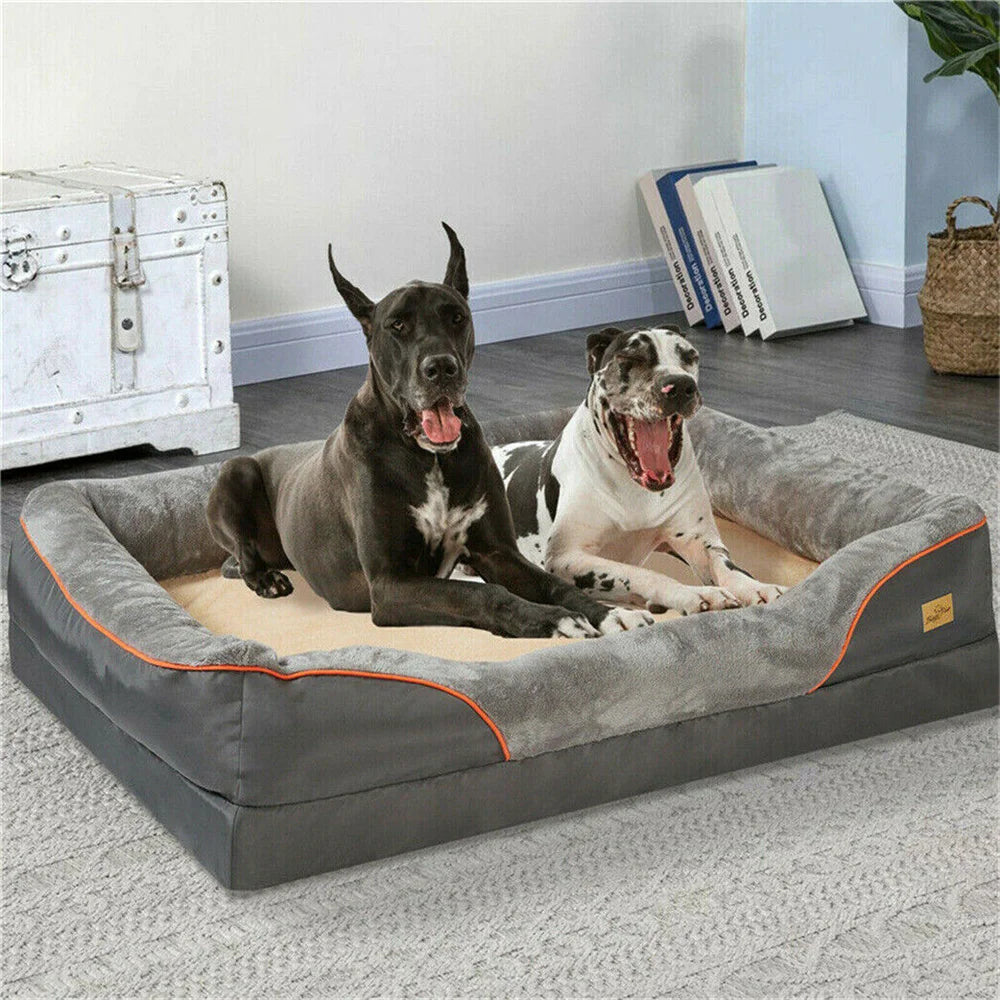 Borwartc Orthopedic Memory Foam Dog Bed Waterproof Removable Cover