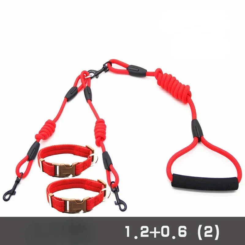 Guangdong Double Dog Leash Coupler Nylon Twin Lead
