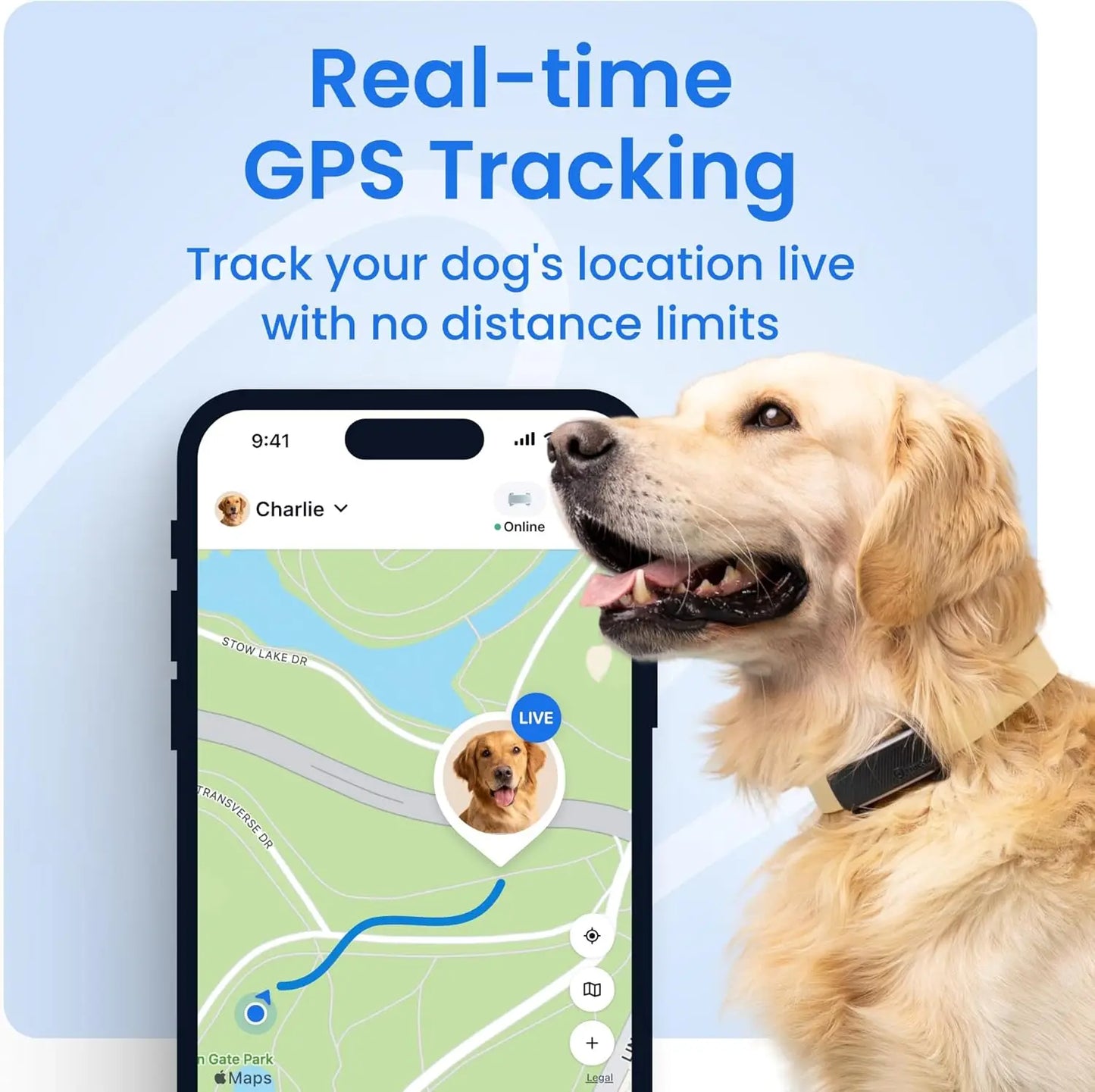 Smart GPS Dog Tracker With Live Tracking And Health Monitoring