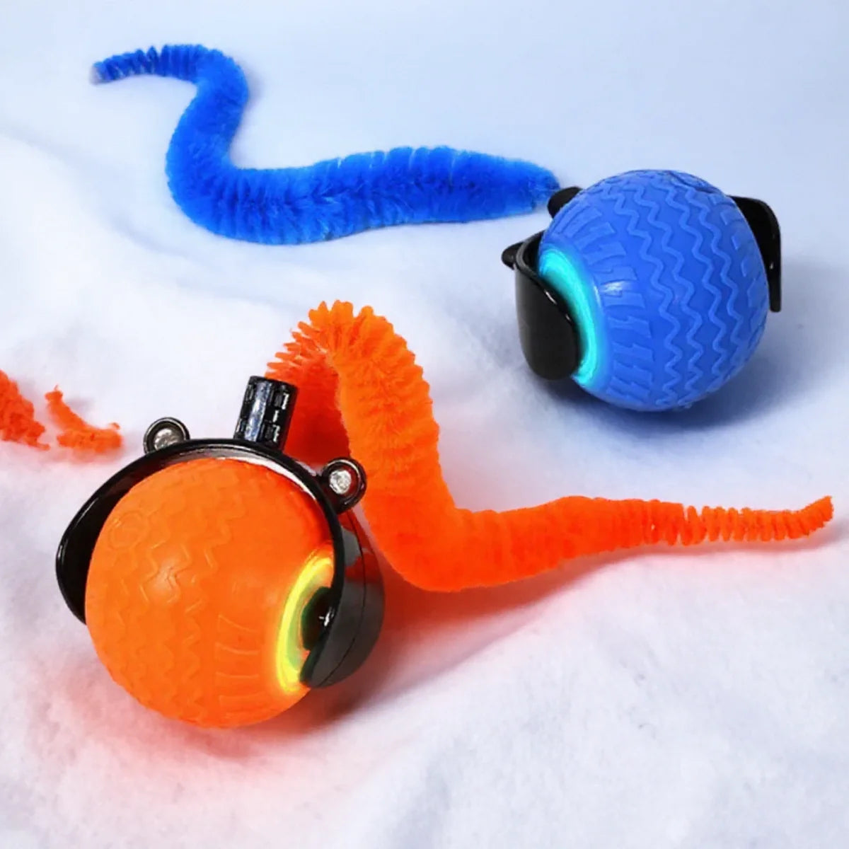 Automatic Rotating Obstacle Avoidance LED Cat Toy Ball