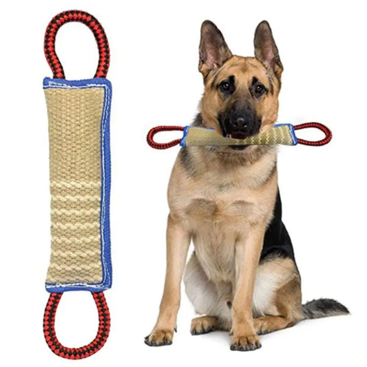 Durable Linen Dog Chew Toy Pillow For Puppy Training