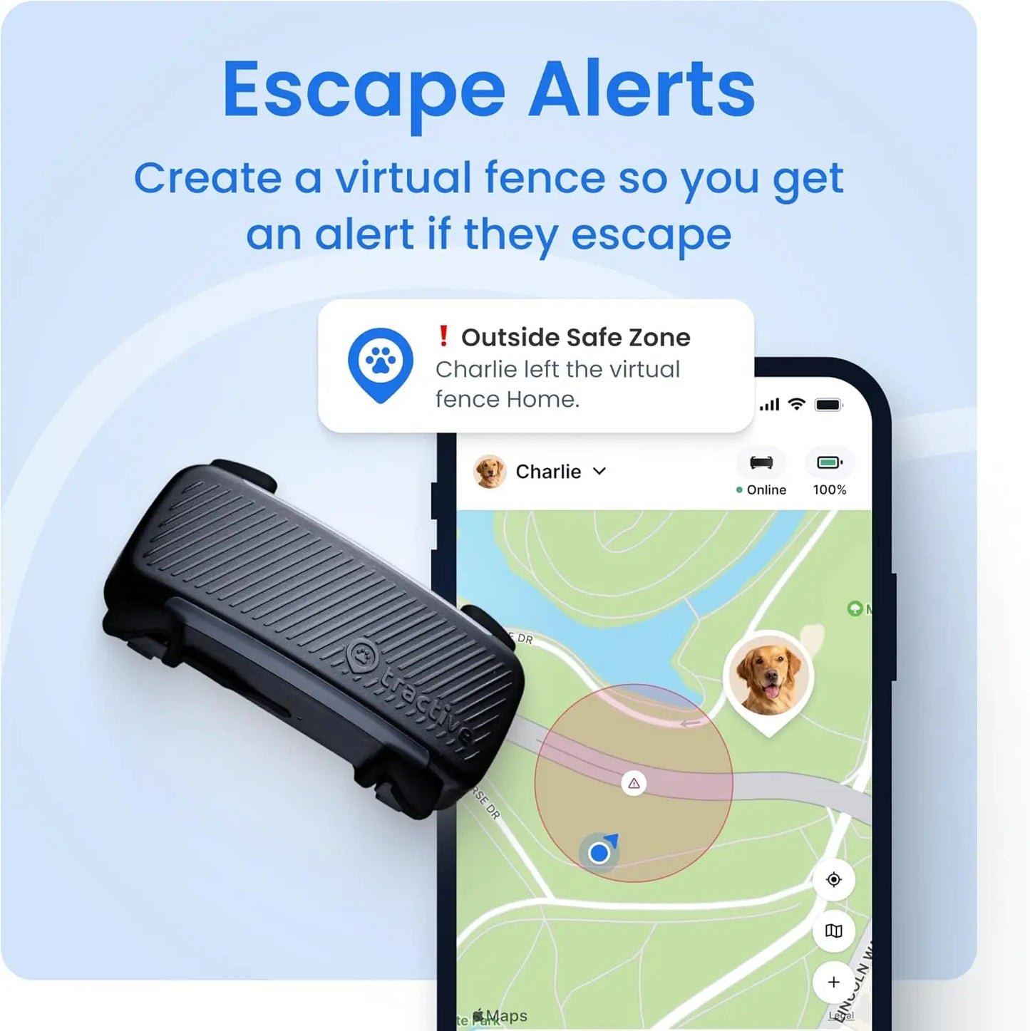 Smart GPS Dog Tracker With Live Tracking And Health Monitoring