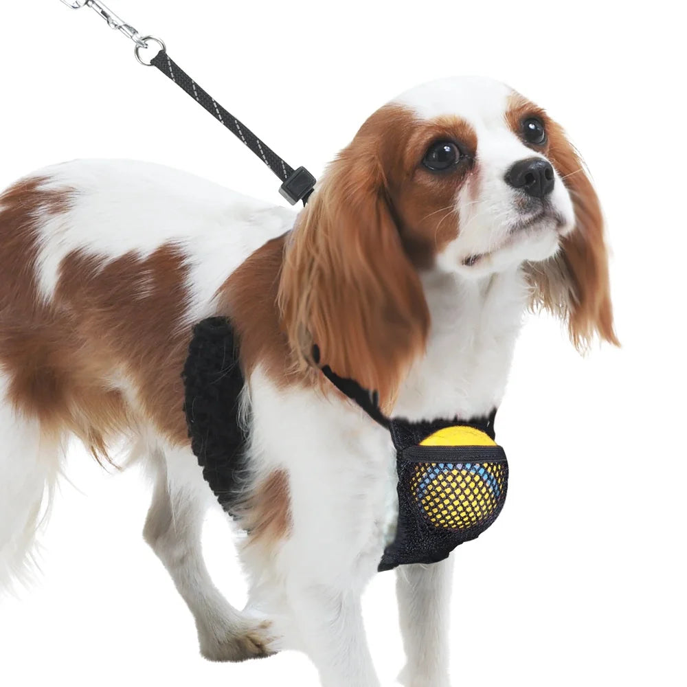 Fujian Stop-Pulling Reflective Dog Harness With Storage Pouch