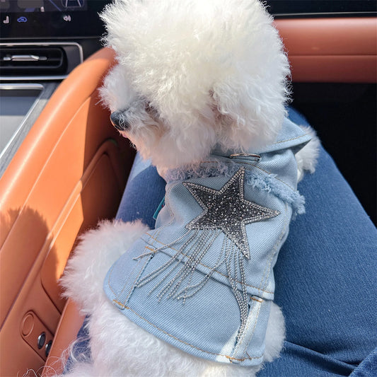 Guangdong Denim Dog Jacket Vest Cosplay Coat