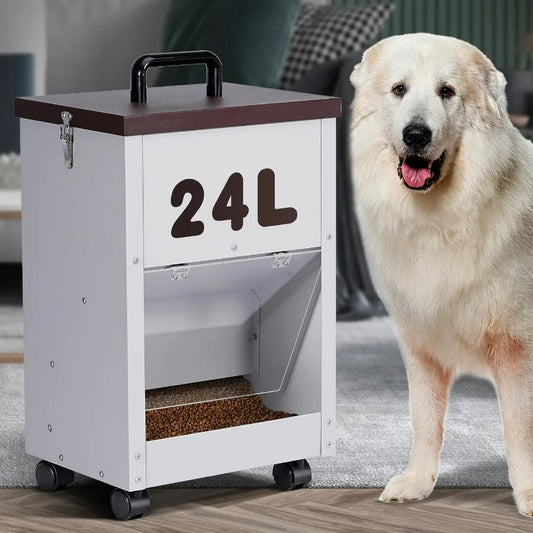 Outdoor Automatic Gravity Dog Feeder For Large Breeds