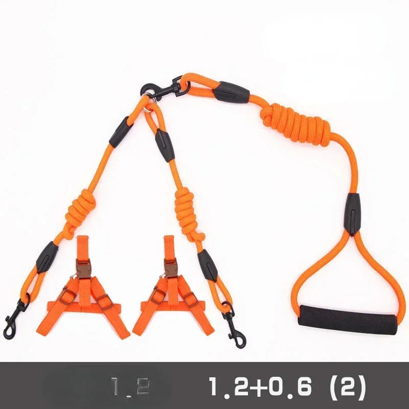 Guangdong Double Dog Leash Coupler Nylon Twin Lead