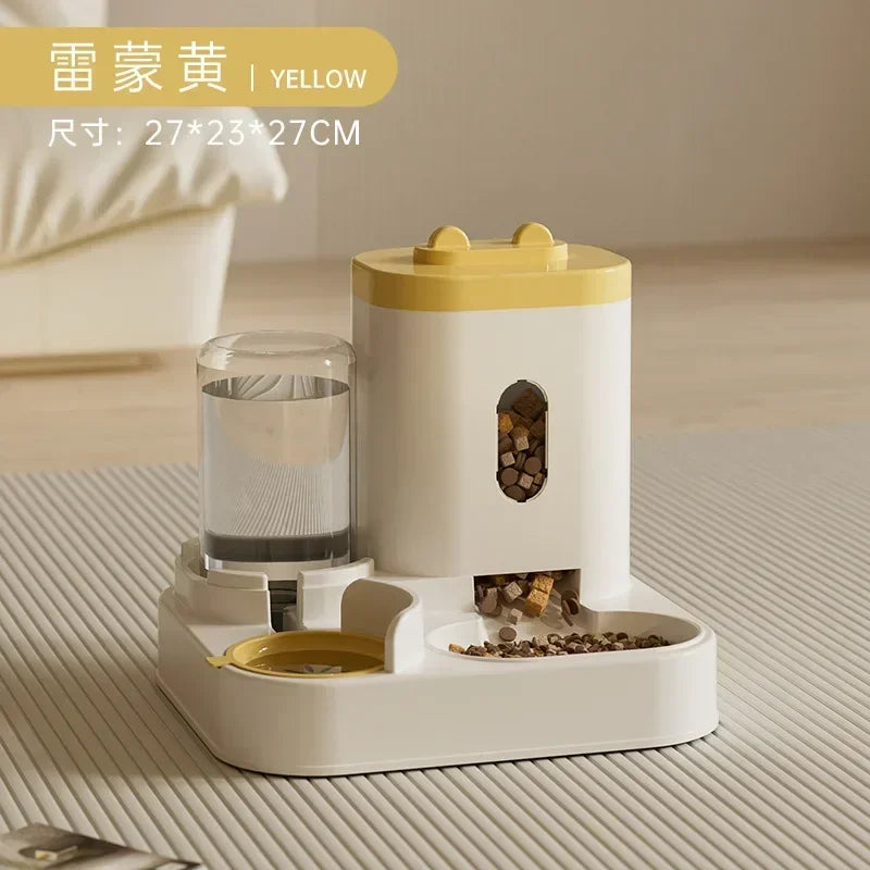 Automatic Pet Feeder And Water Fountain For Cats And Dogs