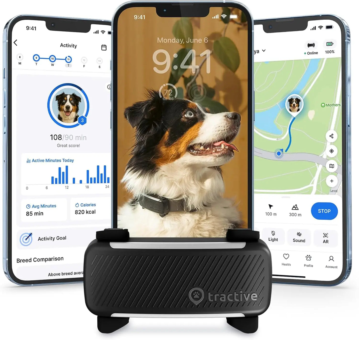 Smart GPS Dog Tracker With Live Tracking And Health Monitoring