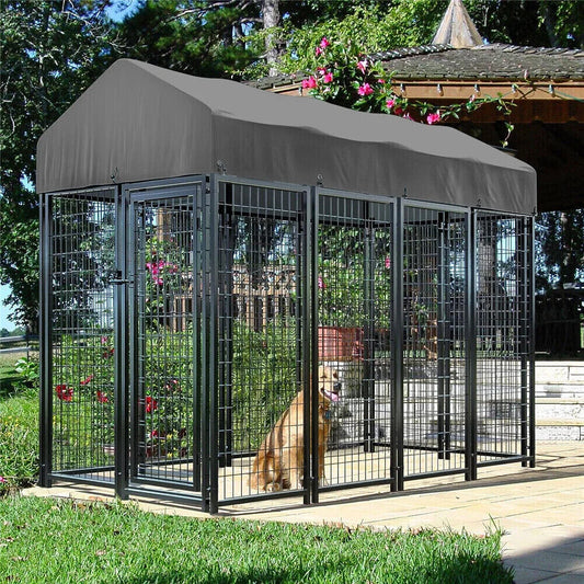 Borwarth Heavy Duty Large Dog Kennel With Roof Cover