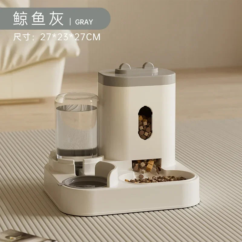 Automatic Pet Feeder And Water Fountain For Cats And Dogs