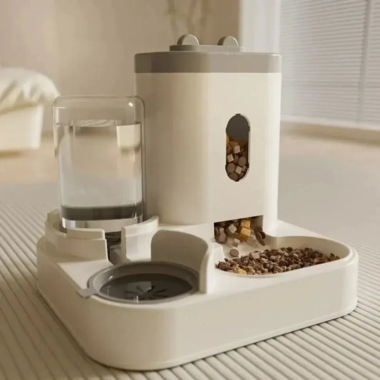 Automatic Pet Feeder And Water Fountain For Cats And Dogs
